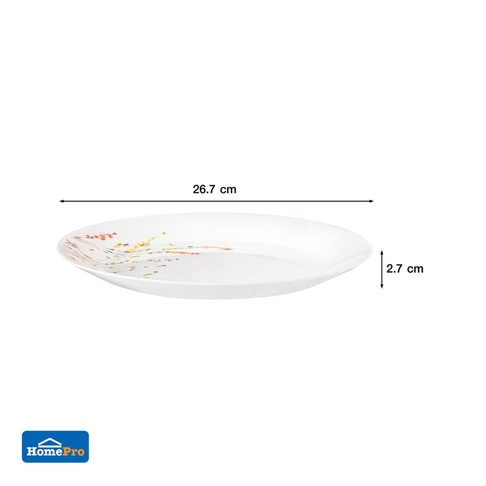 จานตื้น OPAL GLASS 10.5 นิ้ว KECH SOPHIA