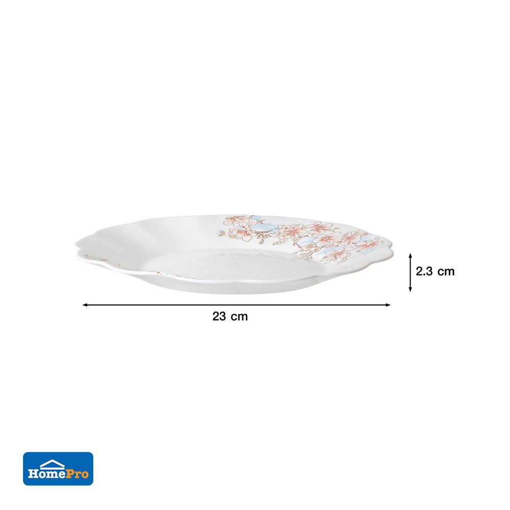 จานตื้น OPAL GLASS 9 นิ้ว KECH LALISA