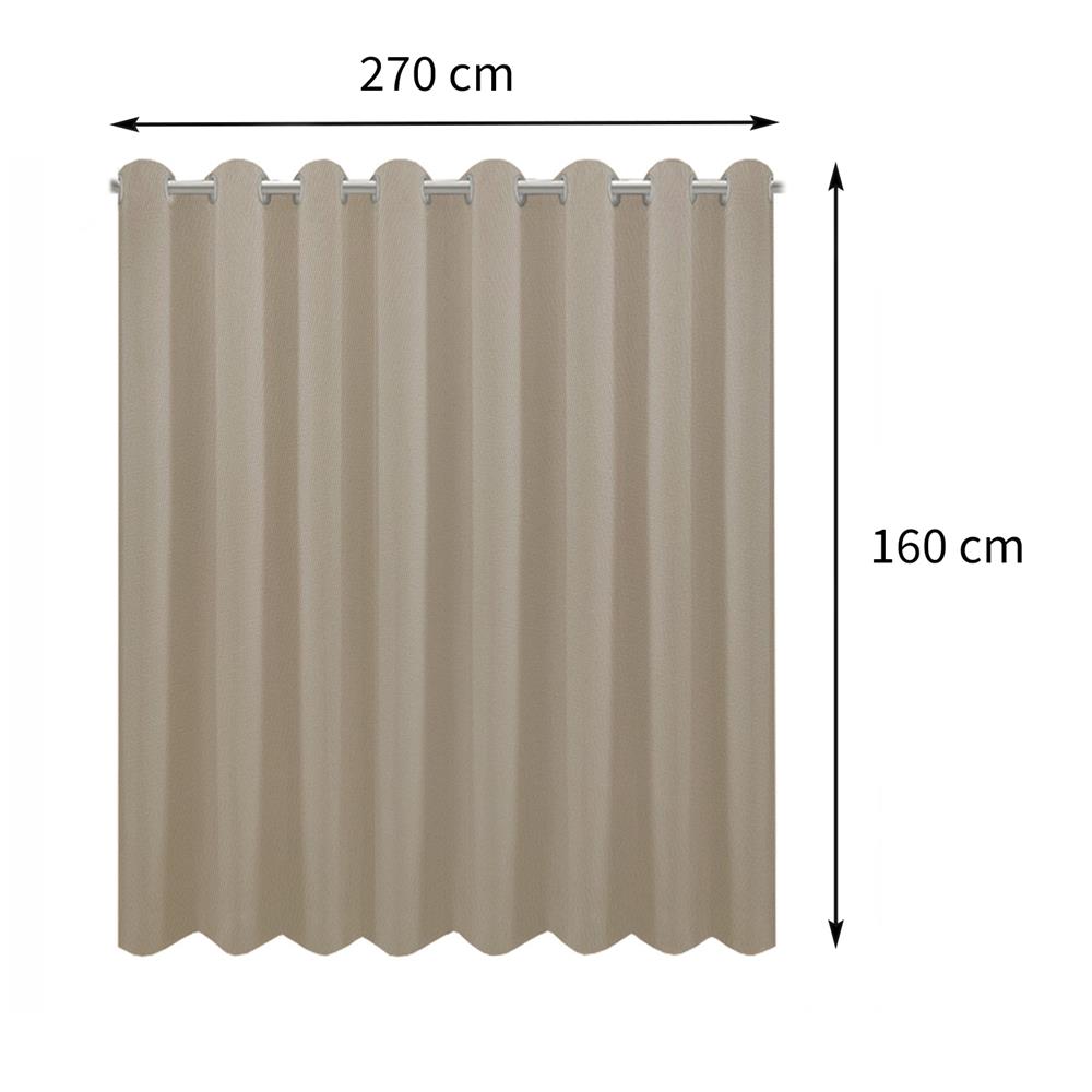 ผ้าม่าน EYELET HOME LIVING STYLE LUKAS UV 270X160 ซม. สีครีม