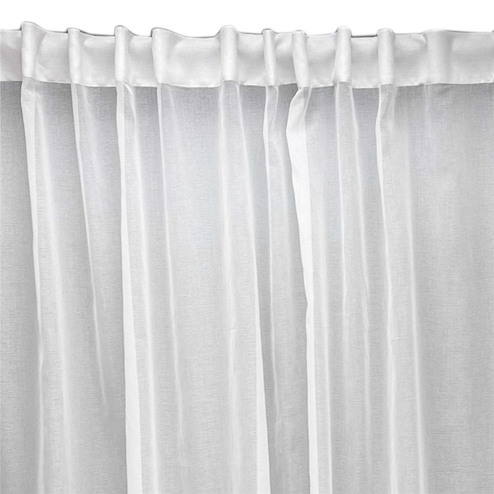 ผ้าม่านโปร่งซ่อนหู BENETTA PRINZE 285X160 ซม. สีขาว