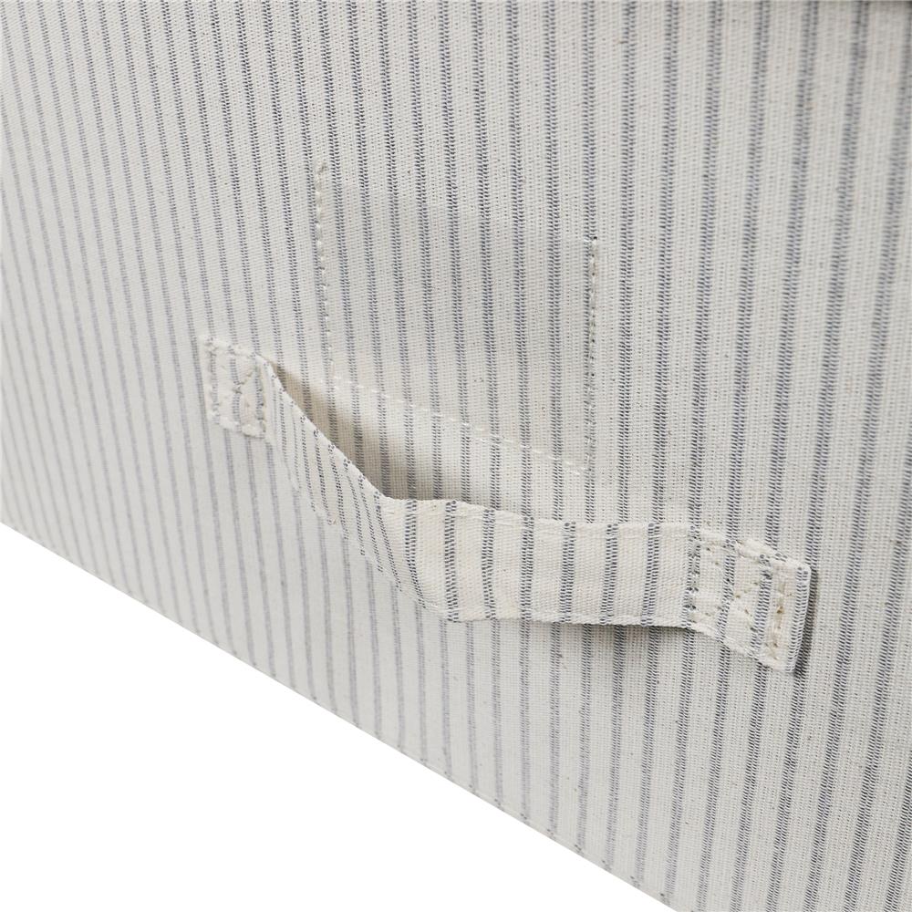 ถังผ้าเหลี่ยมมีฝา PLIM STRIPES SIZE XL สีเทา