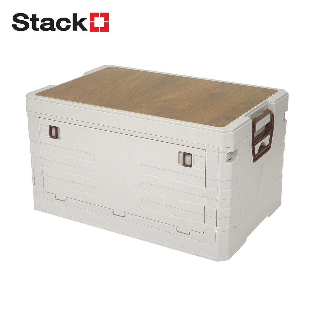 กล่องเก็บของพับได้ STACKO GLAM SIZE L 58x39x33.5 ซม. สีขาว_1