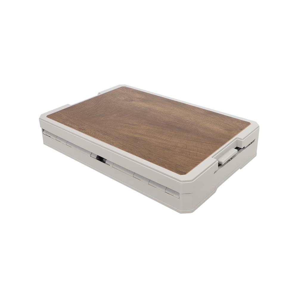 กล่องเก็บของพับได้ STACKO GLAM SIZE L 58x39x33.5 ซม. สีขาว