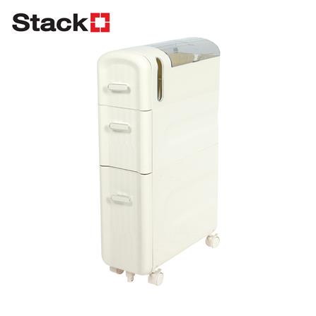 ตู้ลิ้นชักแคบ 3 ชั้น STACKO MOST 43x18x73 ซม. สีขาว_0