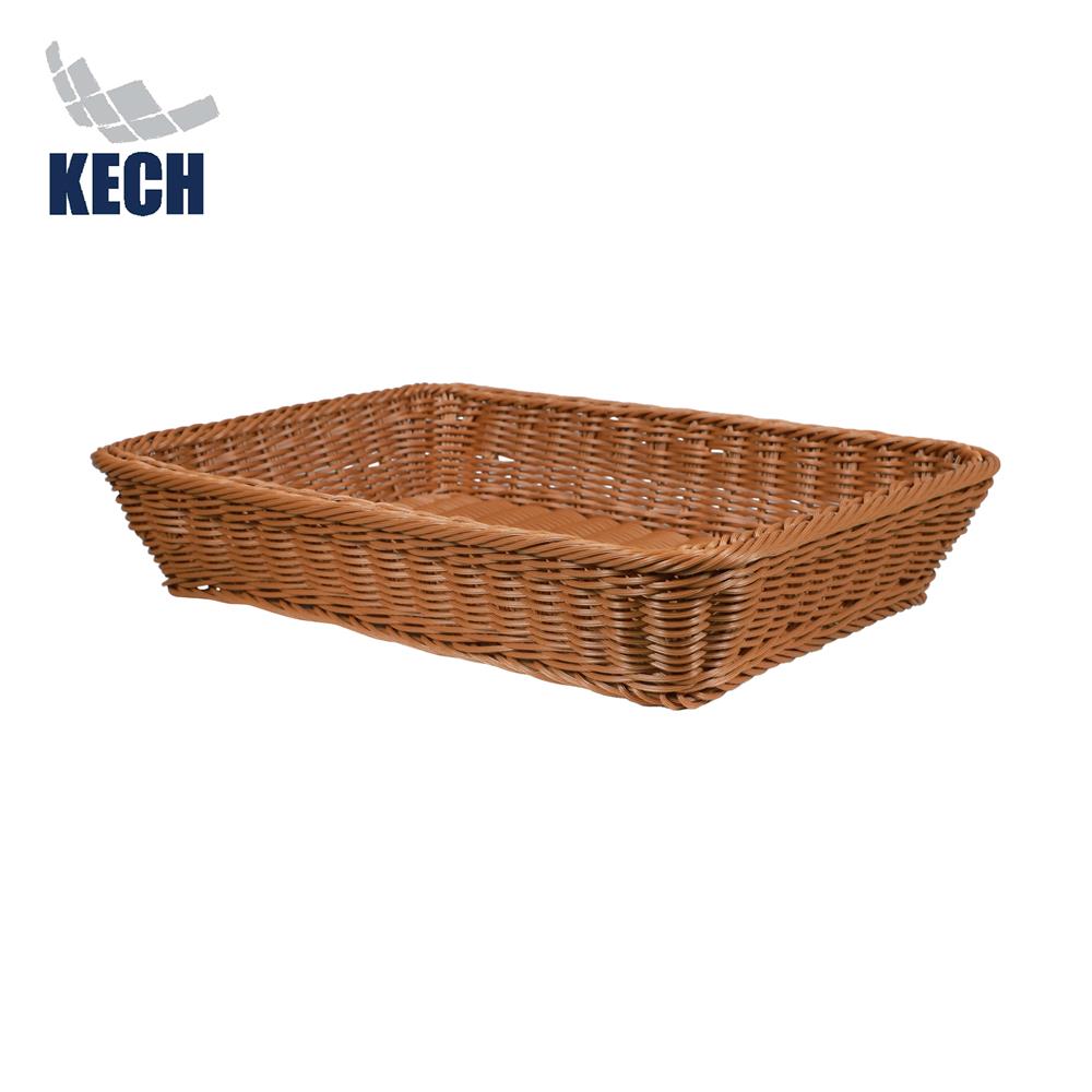 ตะกร้าหวายเทียมทรงเหลี่ยม KECH SIZE L 40x30x7 ซม._1