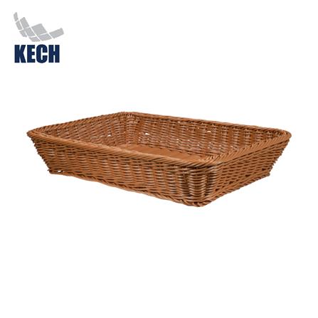 ตะกร้าหวายเทียมทรงเหลี่ยม KECH SIZE L 40x30x7 ซม._0