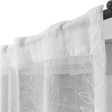 ผ้าม่านโปร่งซ่อนหู HOME LIVING STYLE DERRIS 135X220 ซม. สีขาว_1