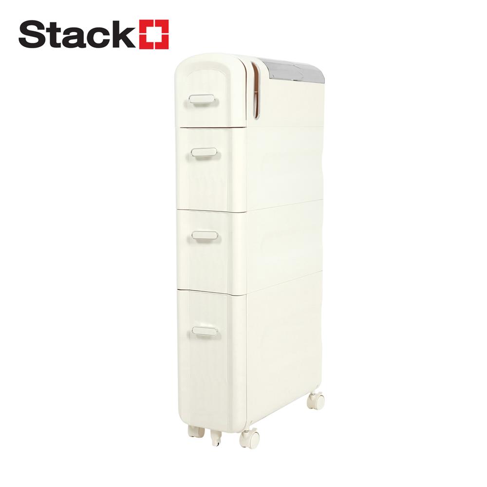 ตู้ลิ้นชักแคบ 4 ชั้น STACKO MOST 43x18x91.5 ซม. สีขาว_1