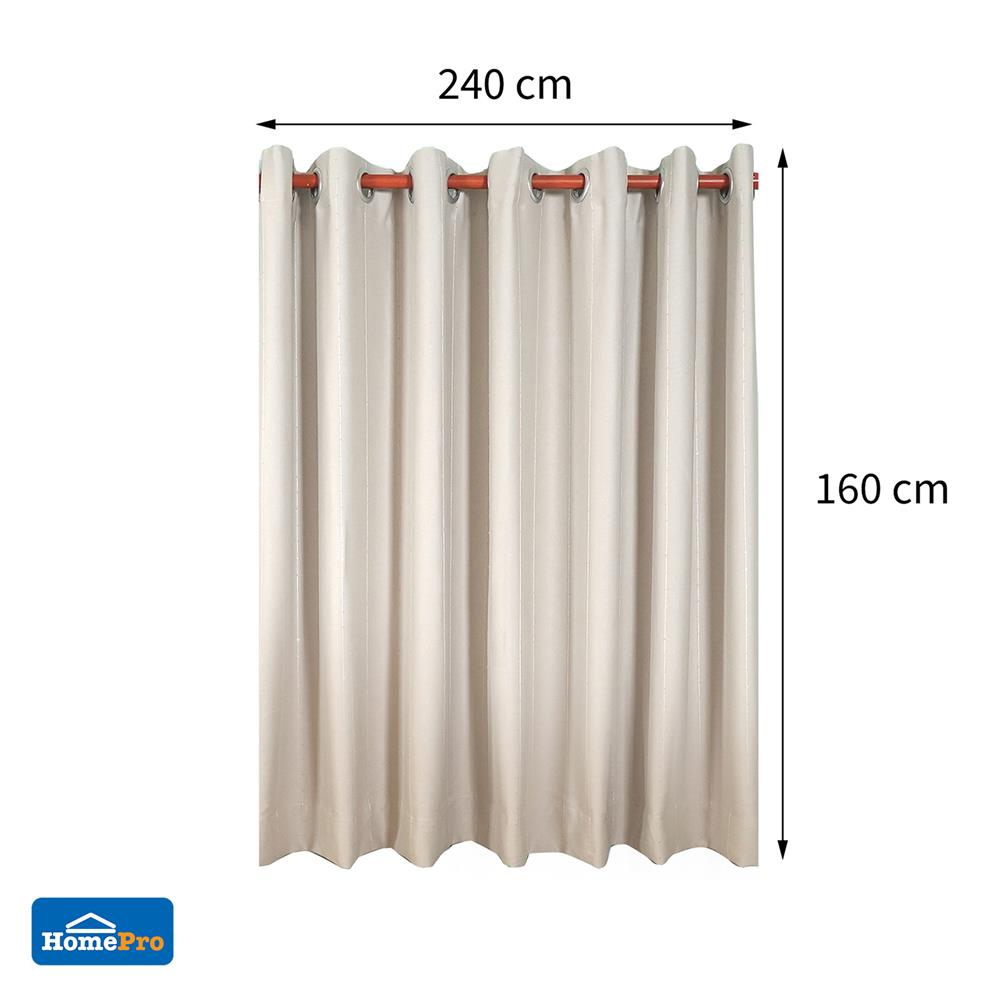 ผ้าม่าน EYELET BENETTA CRUISE UV 240X160 ซม. สีครีม