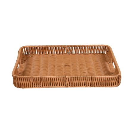 ตะกร้าหวายเทียมทรงเหลี่ยมมีช่องจับ KECH SIZE M 35x25x4.5 ซม._2