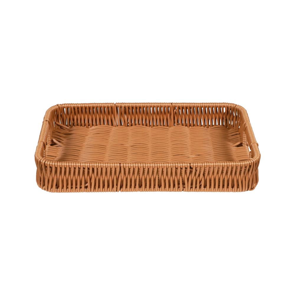 ตะกร้าหวายเทียมทรงเหลี่ยมมีช่องจับ KECH SIZE S 29x19x4.5 ซม.