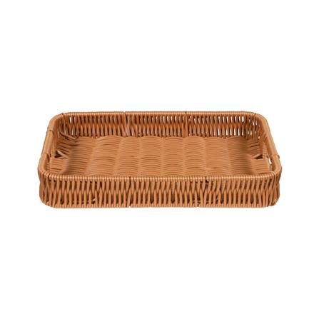 ตะกร้าหวายเทียมทรงเหลี่ยมมีช่องจับ KECH SIZE S 29x19x4.5 ซม._2