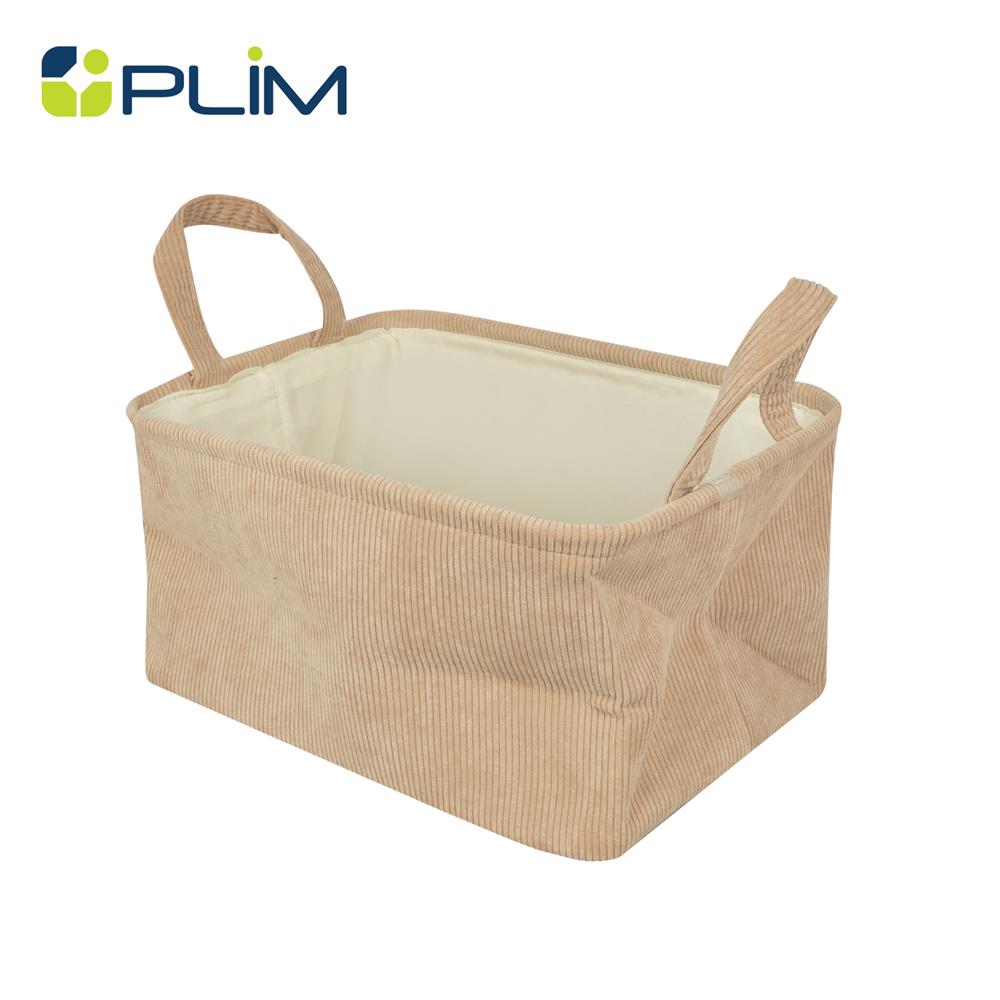 ถังผ้าเหลี่ยมหูหิ้ว PLIM CORDIA SIZE L สีน้ำตาล