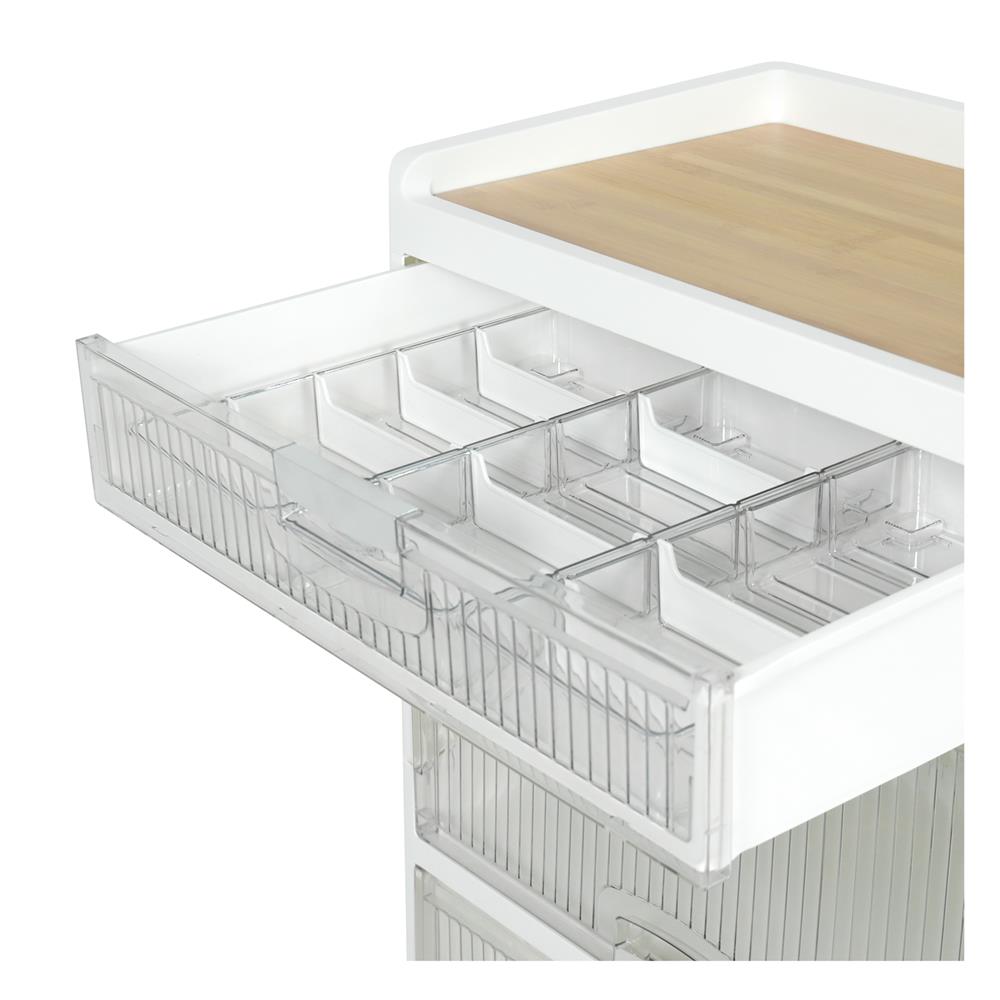 ตู้บานเปิด 2 ชั้น ขาไม้ STACKO JOIN 58x35x93.5 ซม. สีขาว