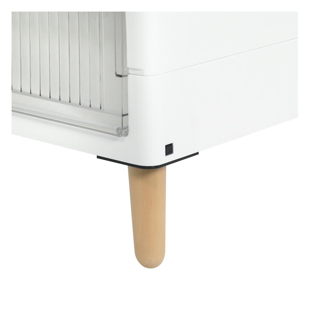 ตู้บานเปิด 2 ชั้น ขาไม้ STACKO JOIN 58x35x93.5 ซม. สีขาว