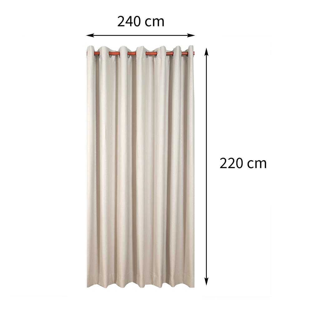 ผ้าม่าน EYELET BENETTA CRUISE UV 240X220 ซม. สีครีม