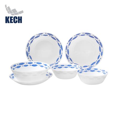 ชุดจานชาม OPAL GLASS KECH OCEANIC 6 ชิ้น_0