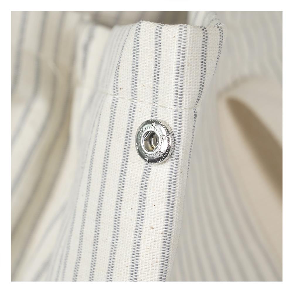 ถังผ้าเหลี่ยมหูหิ้ว PLIM STRIPES 59x30x45 ซม. สีเทา