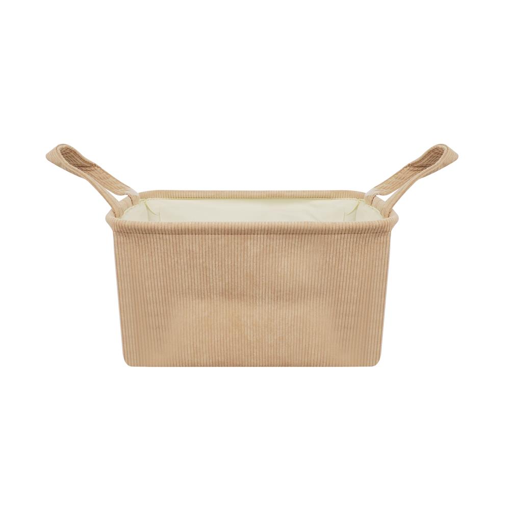 ถังผ้าเหลี่ยมหูหิ้ว PLIM CORDIA SIZE M สีน้ำตาล