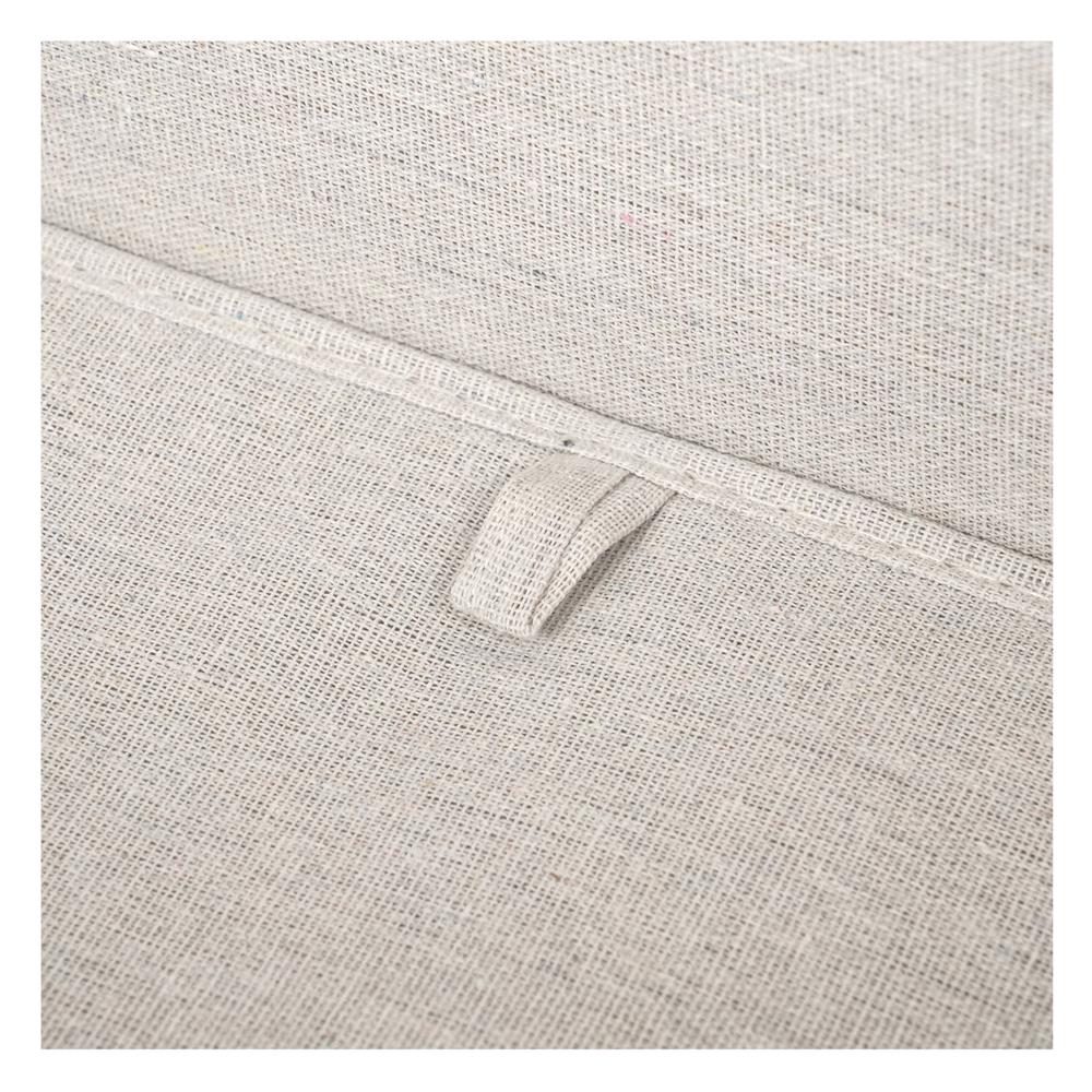 ถังผ้าเหลี่ยมมีฝา PLIM STRIPES SIZE L สีเทา