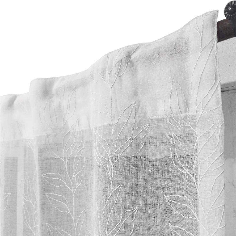 ผ้าม่านโปร่งซ่อนหู HOME LIVING STYLE DERRIS 135X160 ซม. สีขาว