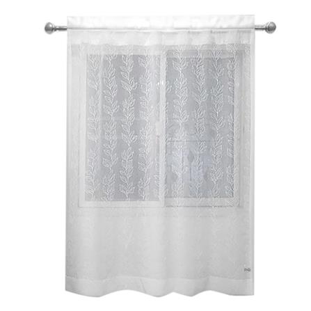 ผ้าม่านโปร่งซ่อนหู HOME LIVING STYLE DERRIS 135X160 ซม. สีขาว_0