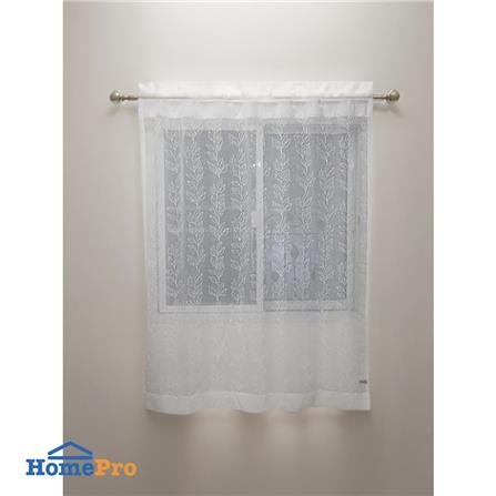 ผ้าม่านโปร่งซ่อนหู HOME LIVING STYLE DERRIS 135X160 ซม. สีขาว_4