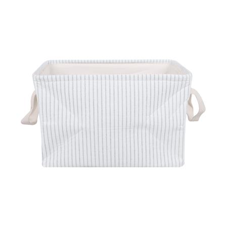 ถังผ้าเหลี่ยมหูหิ้ว PLIM STRIPES SIZE S สีเทา_2