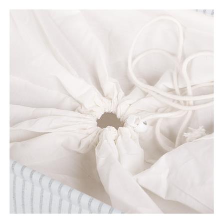 ถังผ้าเหลี่ยมหูหิ้ว PLIM STRIPES SIZE S สีเทา_4