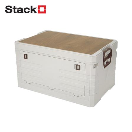 กล่องเก็บของพับได้ STACKO GLAM SIZE M 53x35x29 ซม. สีขาว_1