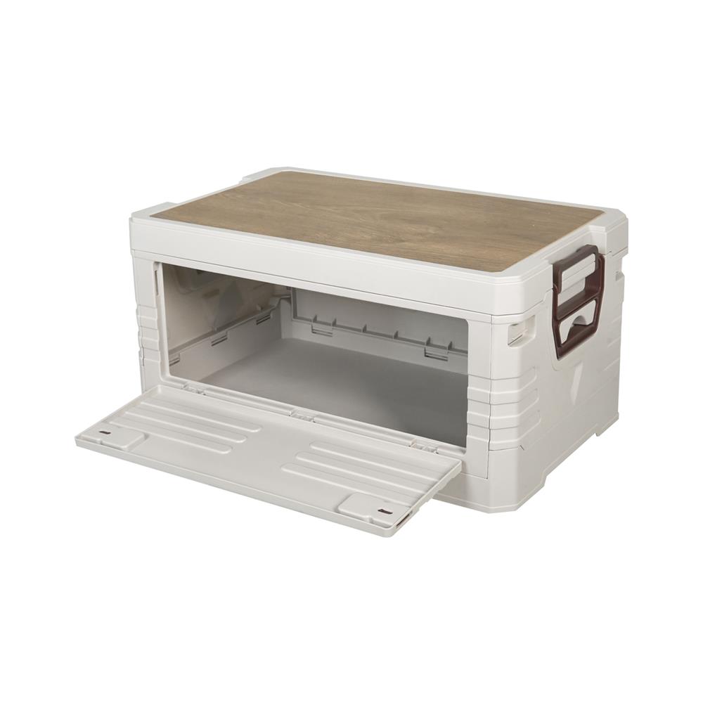 กล่องเก็บของพับได้ STACKO GLAM SIZE S 47.5x29.5x24 ซม. สีขาว