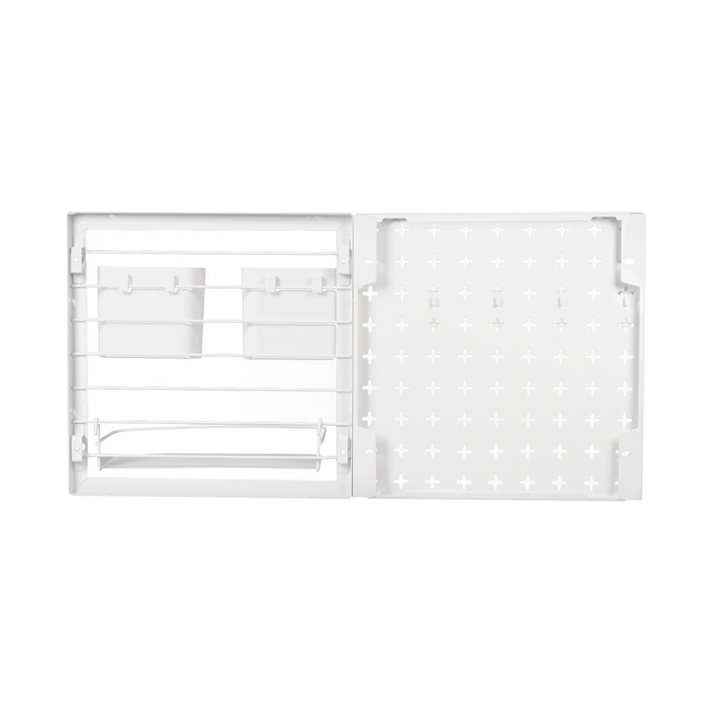 ชุดแผงเหล็กติดผนัง (B) STACKO TIDY 61.2x11.45x30.6 ซม. สีขาว