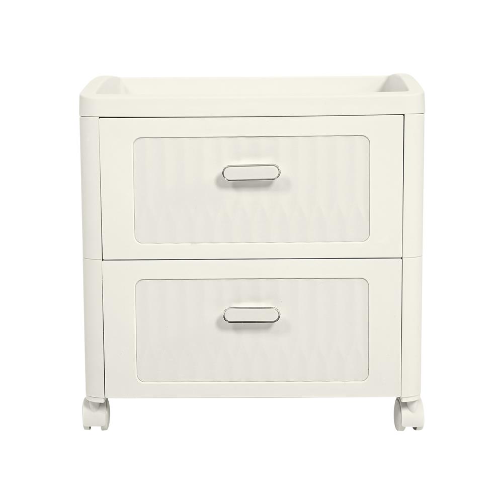 ตู้ลิ้นชัก 2 ชั้น STACKO BOLLY 41.7x32x44.5 ซม. สีขาว