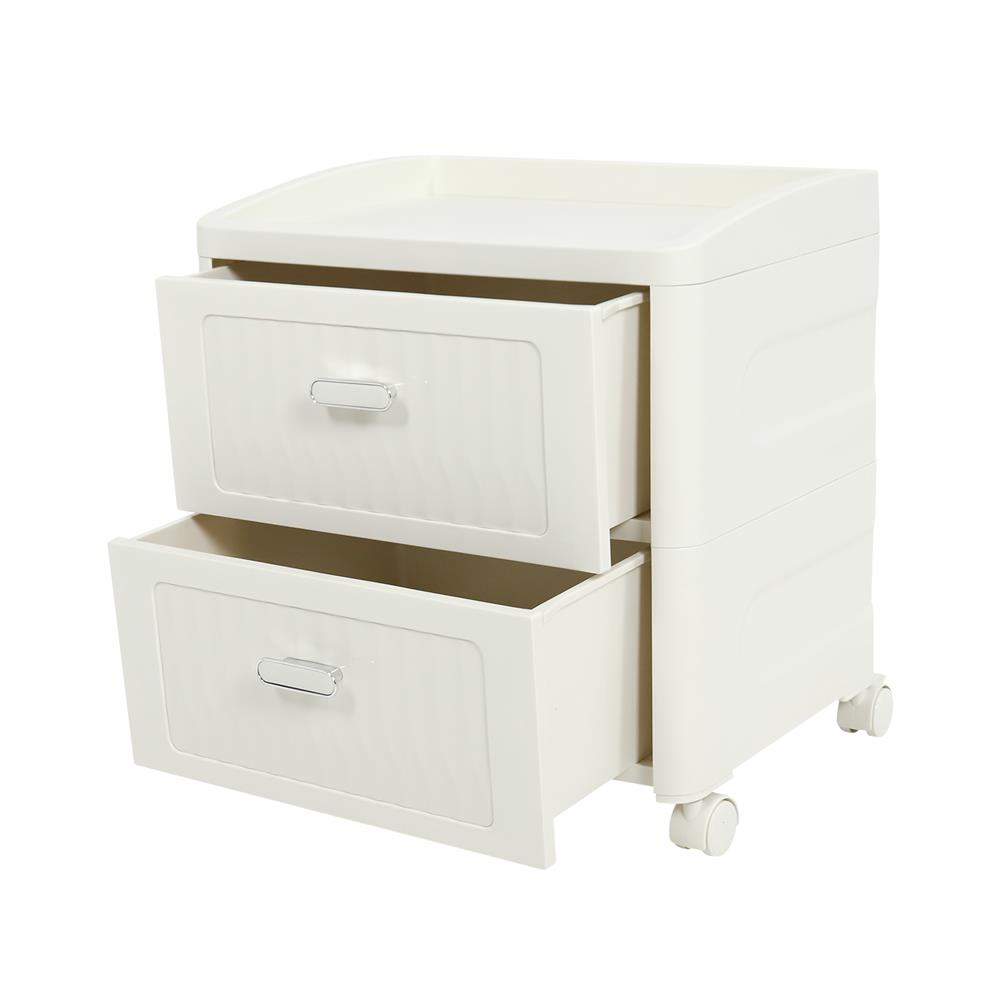 ตู้ลิ้นชัก 2 ชั้น STACKO BOLLY 41.7x32x44.5 ซม. สีขาว