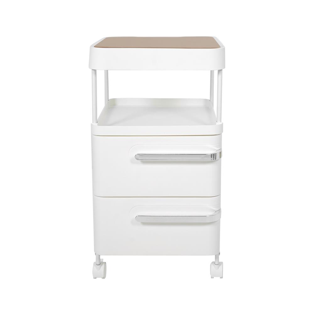 ตู้ลิ้นชัก 2 ชั้น 1 โล่ง STACKO BOLLY 32x36.2x58 ซม. สีขาว