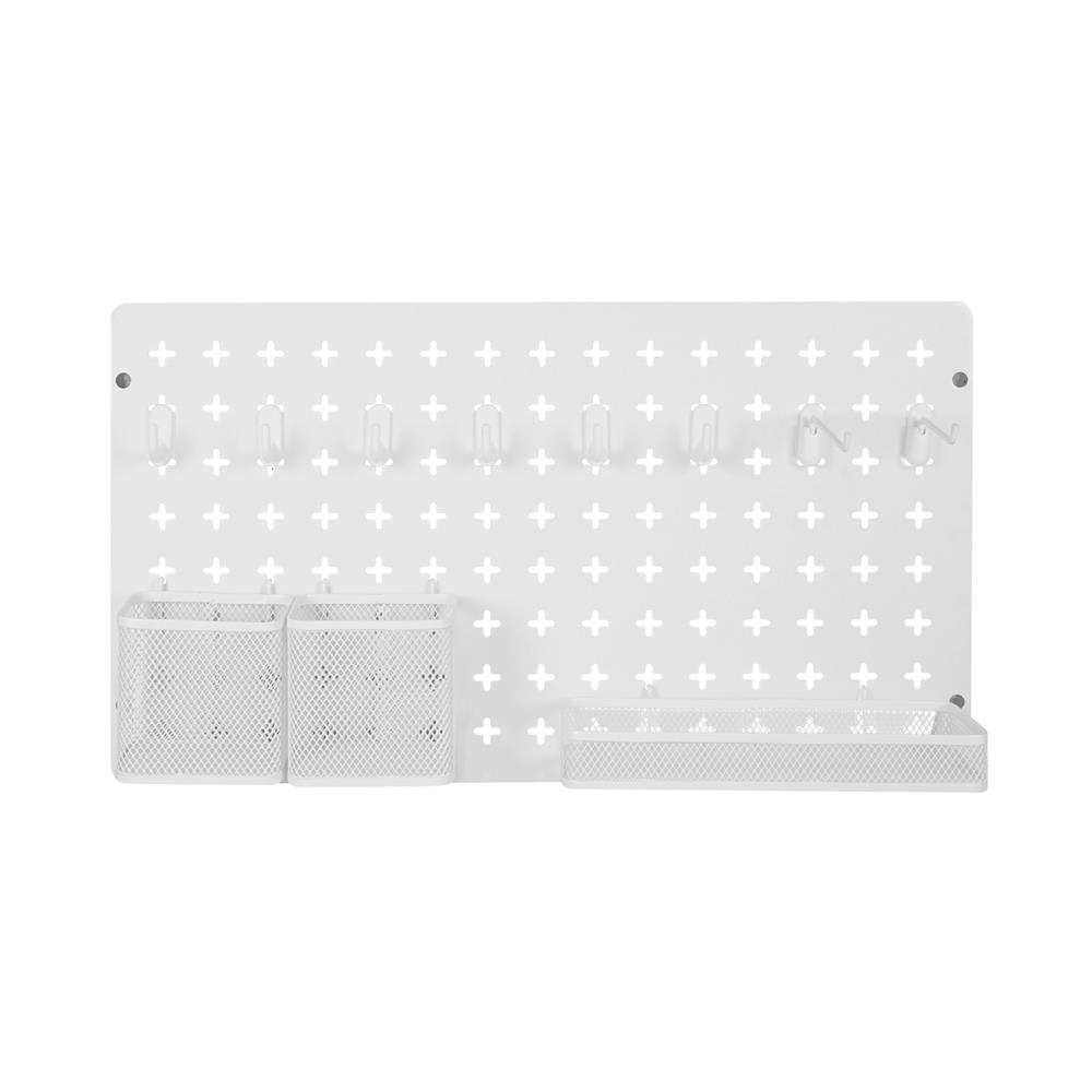 ชุดแผงเหล็กติดผนัง (A) STACKO TIDY 54.6x12.2x30.6 ซม. สีขาว