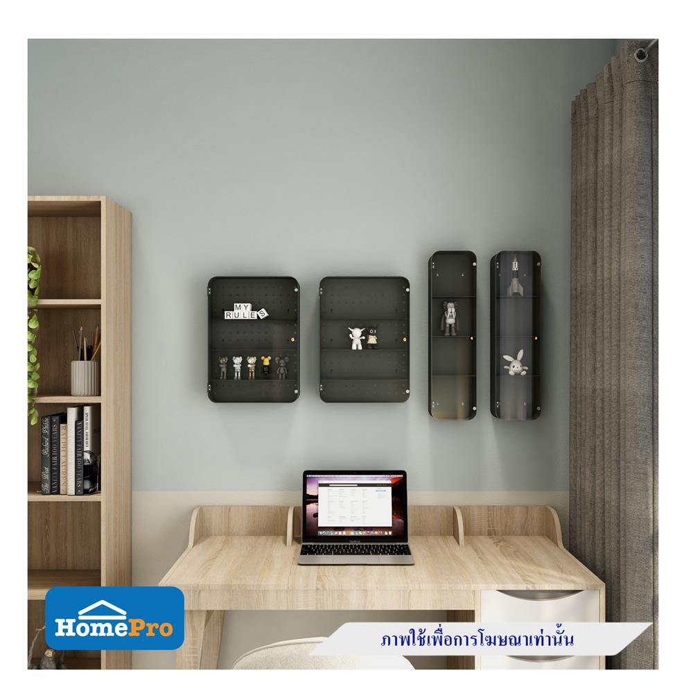 กล่องเหล็กโชว์โมเดล STACKO MANIA 15x10x56 ซม. สีเทา