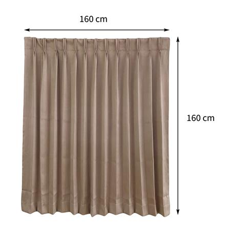 ผ้าม่านจีบ HOME LIVING STYLE ASTON UV 160X160 ซม. สีน้ำตาล_6