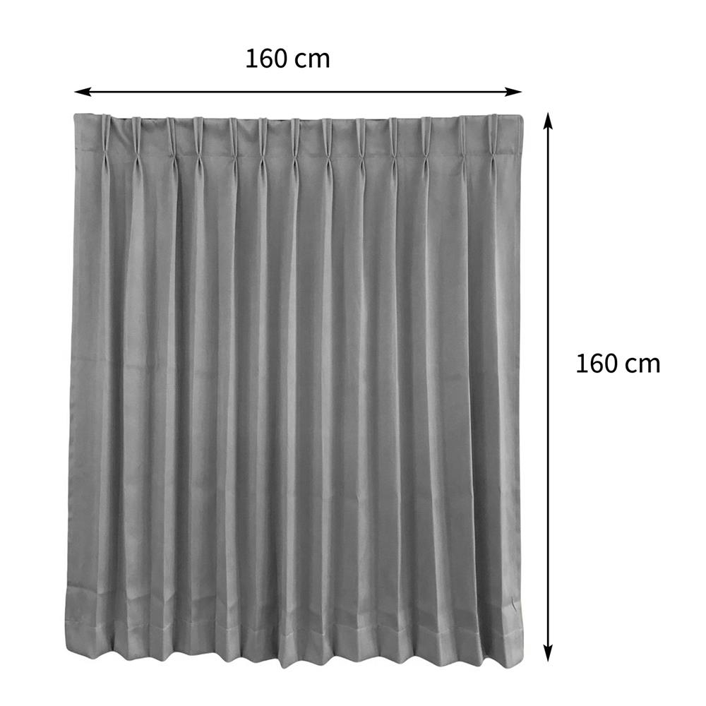 ผ้าม่านจีบ HOME LIVING STYLE ASTON UV 160X160 ซม. สีเทา