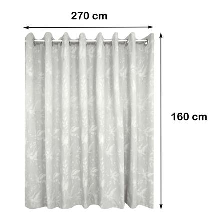 ผ้าม่าน EYELET BENETTA MURRAY UV 270X160 ซม. สีเทา_5