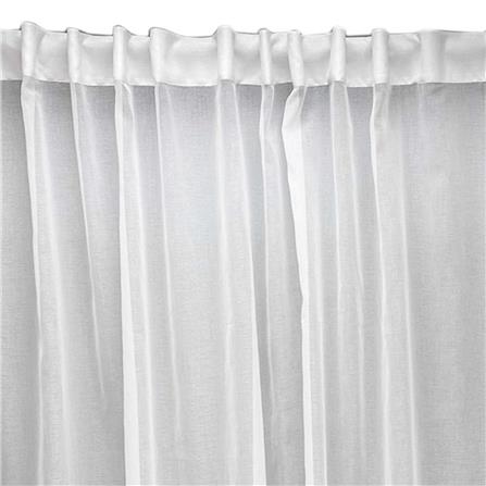 ผ้าม่านโปร่งซ่อนหู BENETTA PRINZE 285X220 ซม. สีขาว_1