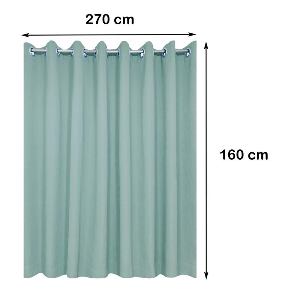 ผ้าม่าน EYELET BENETTA TISCY UV 270X160 ซม. สีเขียว