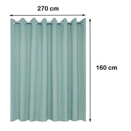 ผ้าม่าน EYELET BENETTA TISCY UV 270X160 ซม. สีเขียว_5