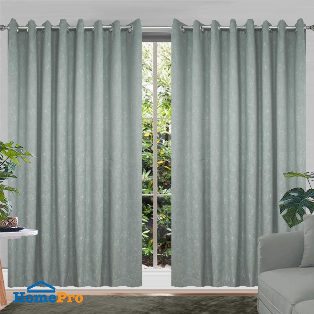 ผ้าม่าน EYELET BENETTA KARL UV 280X220 ซม. สีเทา