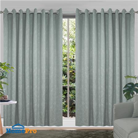 ผ้าม่าน EYELET BENETTA KARL UV 280X220 ซม. สีเทา_3