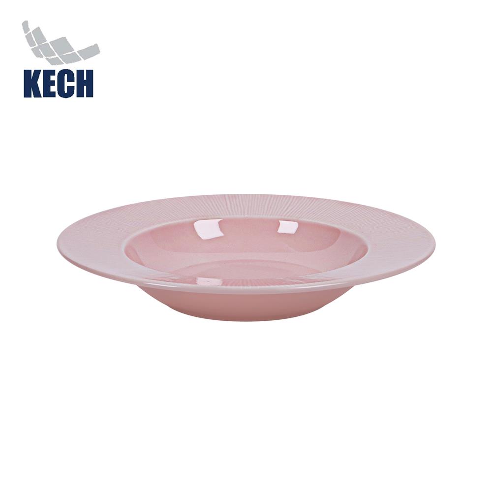 จานลึก FINE PORCELAIN 9 นิ้ว KECH NEO SILK BLUSH PINK