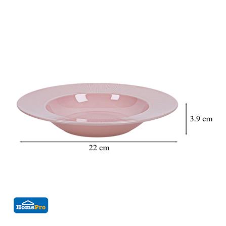 จานลึก FINE PORCELAIN 9 นิ้ว KECH NEO SILK BLUSH PINK_3