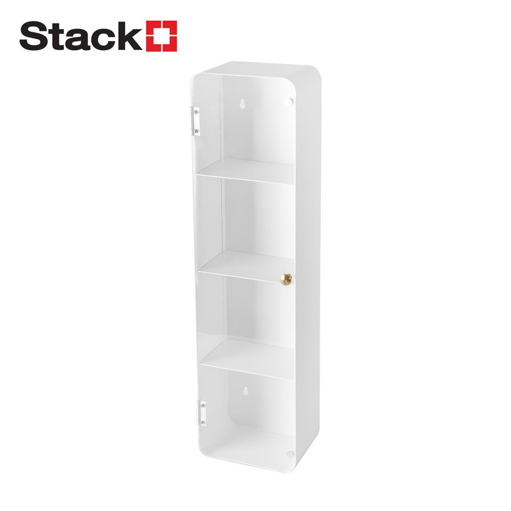 กล่องเหล็กโชว์โมเดล STACKO MANIA 15x10x56 ซม. สีขาว_1