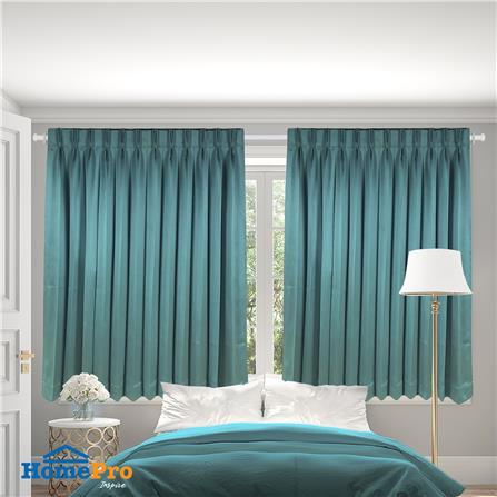 ผ้าม่านจีบ HOME LIVING STYLE HOSKIN UV 155X160 ซม. สีเขียว_4