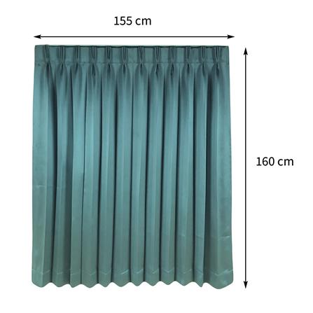 ผ้าม่านจีบ HOME LIVING STYLE HOSKIN UV 155X160 ซม. สีเขียว_6